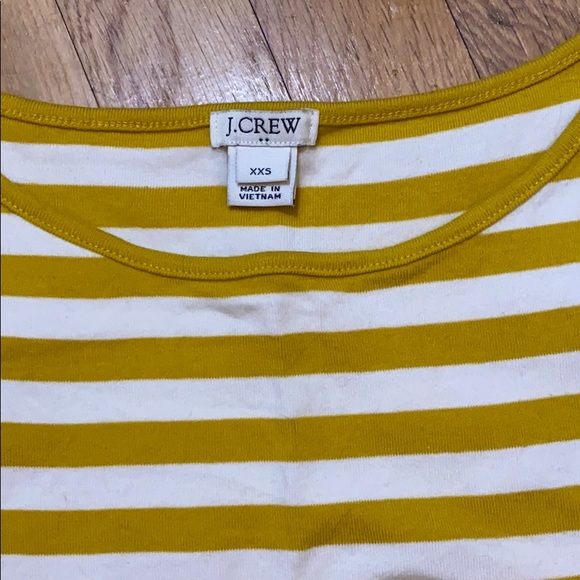 J Crew Golden Yellow Striped Tank - Picture 2 of 3